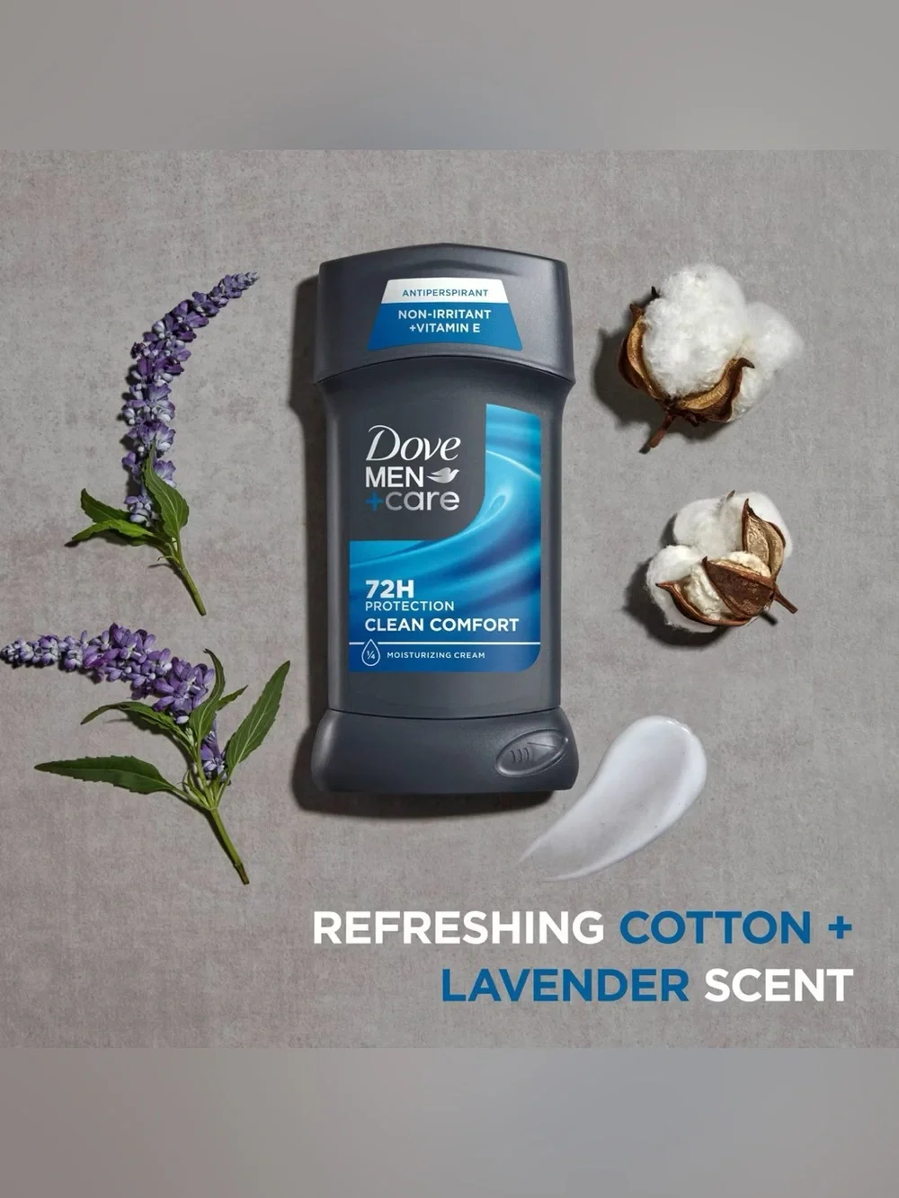 Dove Men+Care Clean Comfort 72-Hour Antiperspirant & Deodorant Stick New